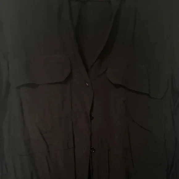 Zara Black Button Down Shirt - Picture 3 of 5
